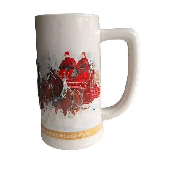 Budweiser Holiday Mug Stein Winter Wonderland 2012 Commemorative -MINT Condition - Picture 3 of 8